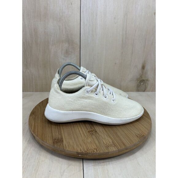 Allbirds Wool Runners Light Yellow Athletic Shoes Womens Size 8 - Picture 3 of 8